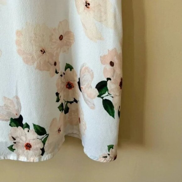 Dynamite| Floral White & Pink Sleeveless Halter A-Line Dress Size XS - Picture 3 of 6